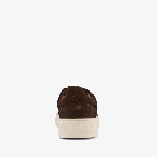 Suede heren sneakers bruin