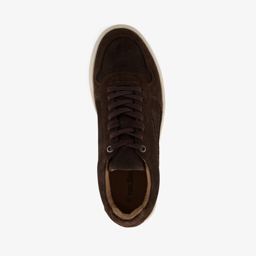 Suede heren sneakers bruin