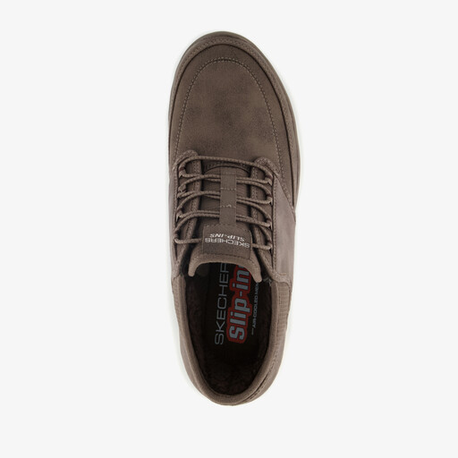 Slip-ins: Summits Siegul leren heren sneakers bruin