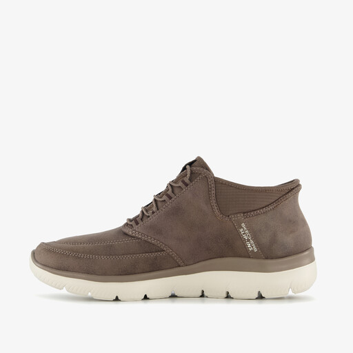 Slip-ins: Summits Siegul leren heren sneakers bruin