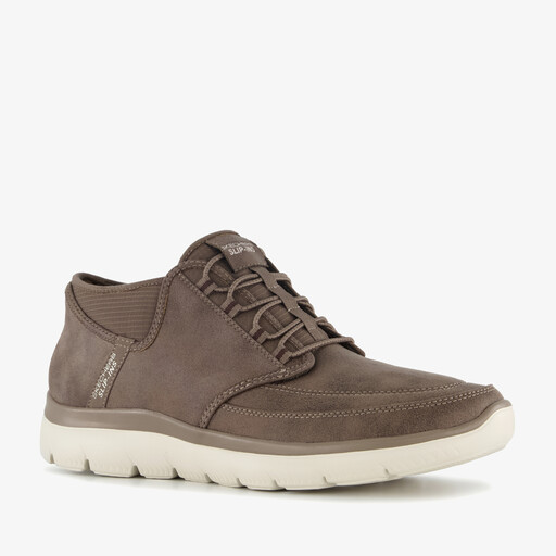 Slip-ins: Summits Siegul leren heren sneakers bruin