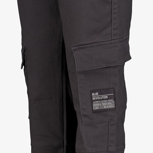 Jongens cargo broek grijs