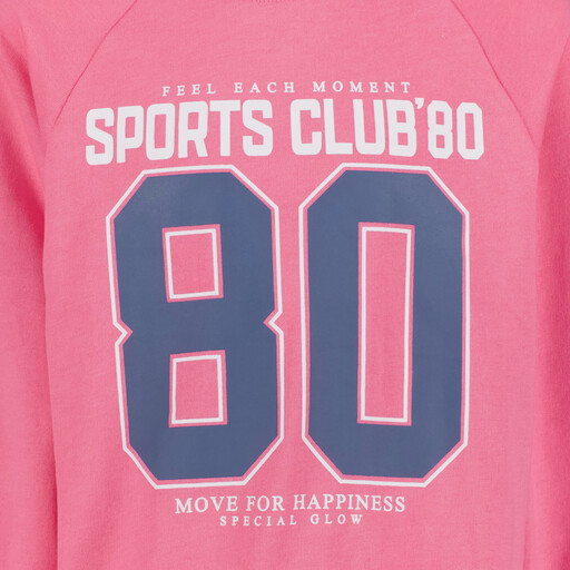 Name It meisjes sweater met sportieve opdruk roze