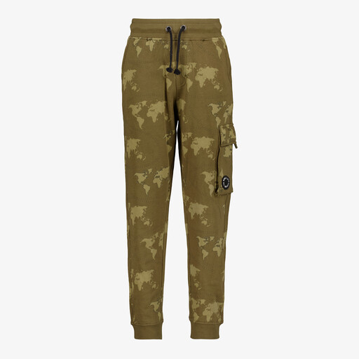 Jongens cargo joggingbroek olijfgroen