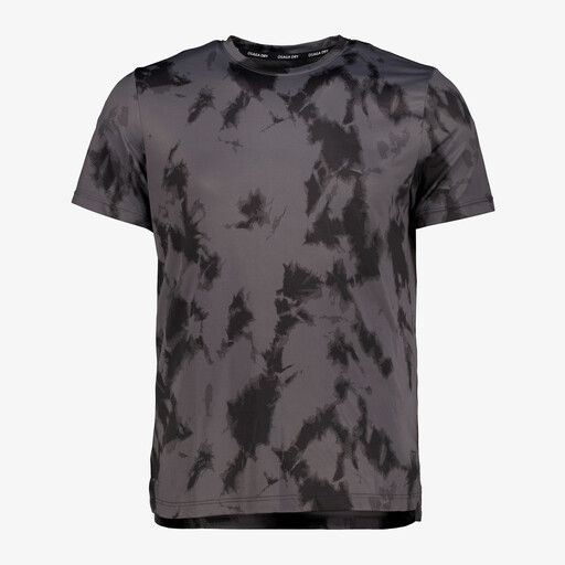 Heren sport T-shirt met print grijs