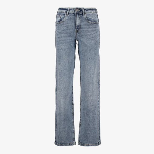 Dames wide leg jeans blauw lengte 31