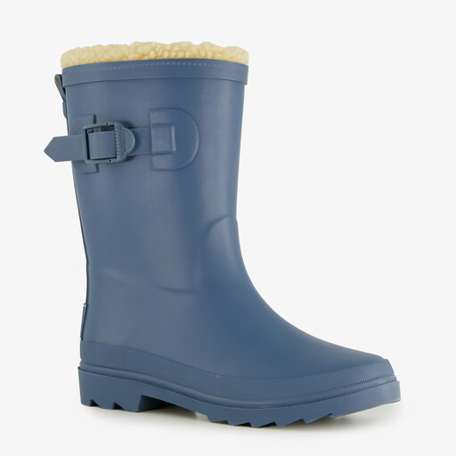 Gevoerde kinder regenlaarzen blauw