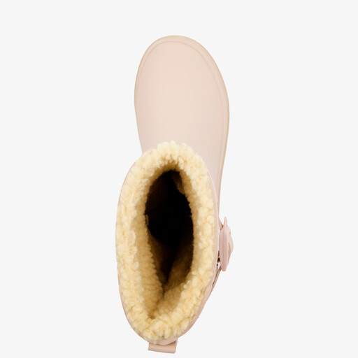 Gevoerde kinder regenlaarzen beige