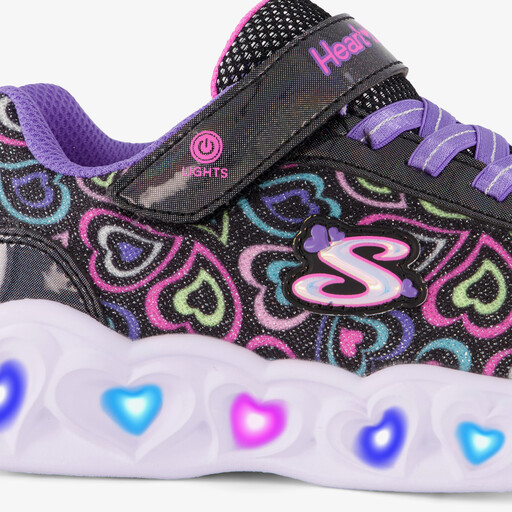 Heart Lights – Boogie Love sneakers met lichtjes zwart