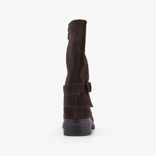Suede dames boots bruin