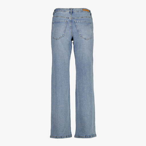 Dames wide leg jeans medium blauw lengte 33
