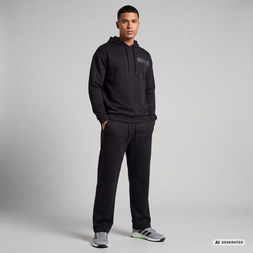Heren hoodie zwart