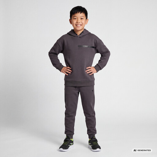 Jongens hoodie donkergrijs