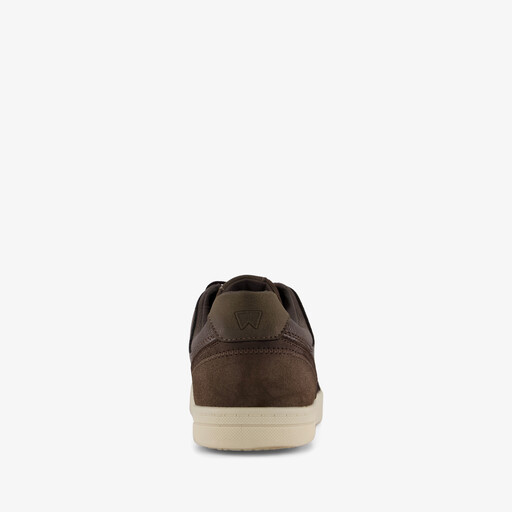 Heren sneakers donkerbruin