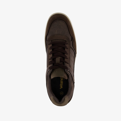 Heren sneakers donkerbruin