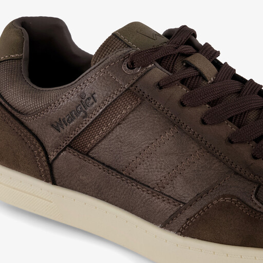 Heren sneakers donkerbruin