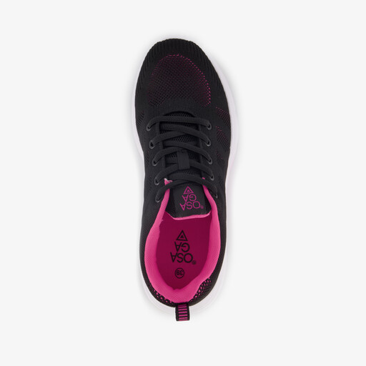 Dames sportschoenen zwart roze