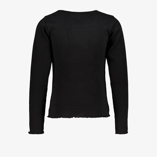 Meisjes longsleeve shirt zwart
