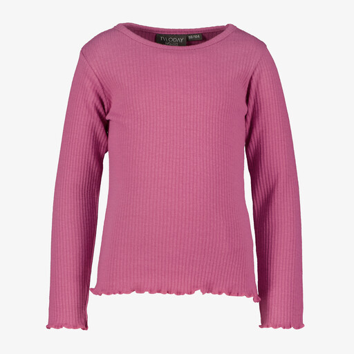 Meisjes shirt met lange mouwen roze