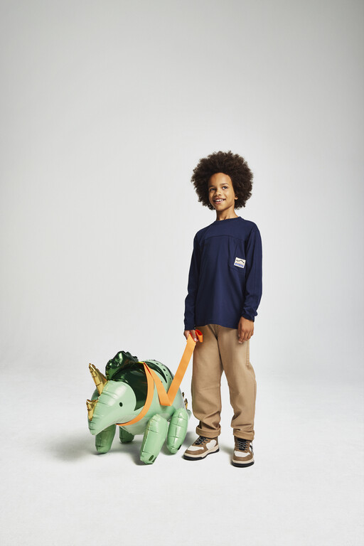 Hoge jongens sneakers bruin zwart