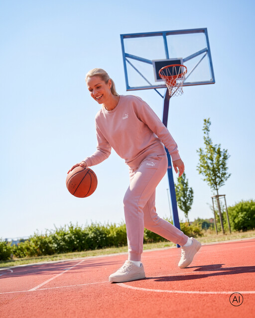 ESS Small No. 1 Logo Comfort dames joggingbroek roze