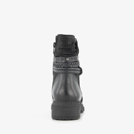 Dames boots met H leest zwart