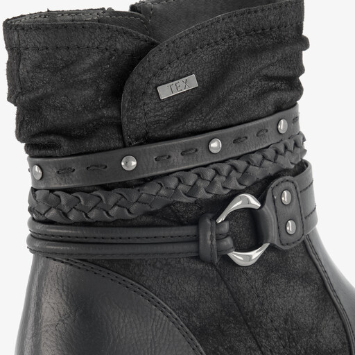 Dames boots met H leest zwart