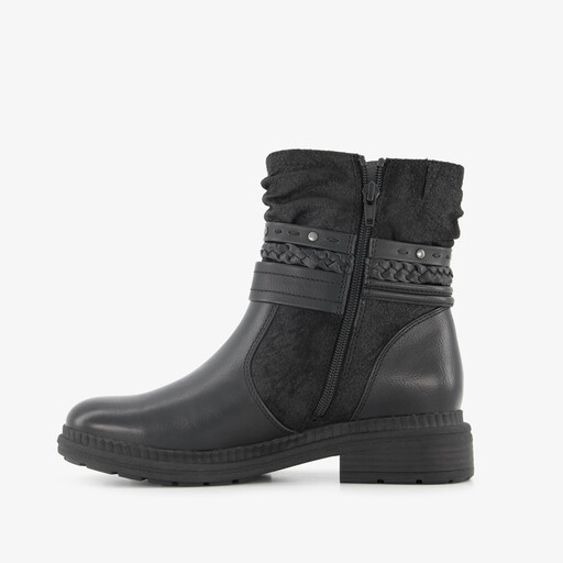 Dames boots met H leest zwart