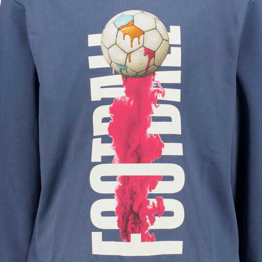Name It jongens sweater met opdruk blauw