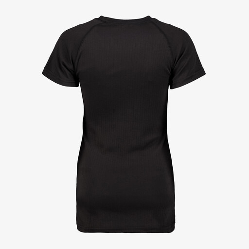 Dames thermoshirt met korte mouwen zwart
