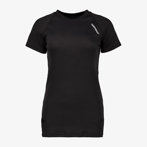 Dames thermoshirt met korte mouwen zwart