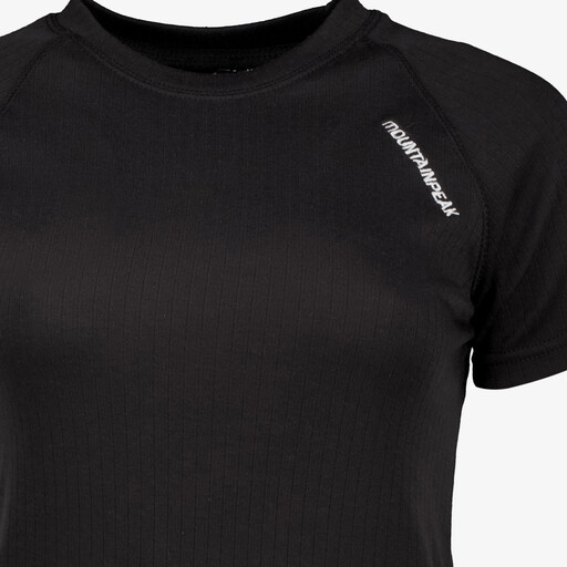 Dames thermoshirt met korte mouwen zwart