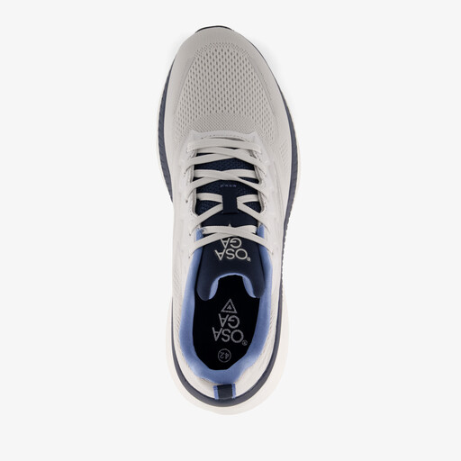 Heren hardloopschoenen grijs blauw