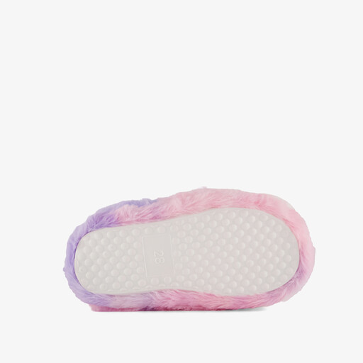 Hoge meisjes pantoffels eenhoorn roze lila