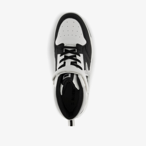 Hoge jongens sneakers met ster wit zwart