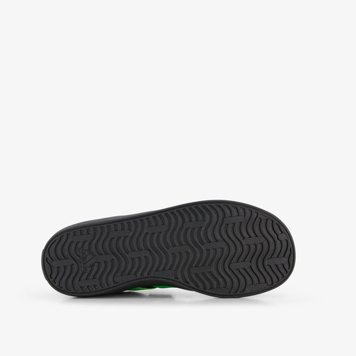 VL Court 3.0 EL leren kinder sneakers zwart groen