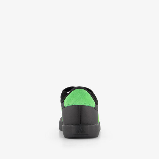 VL Court 3.0 EL leren kinder sneakers zwart groen