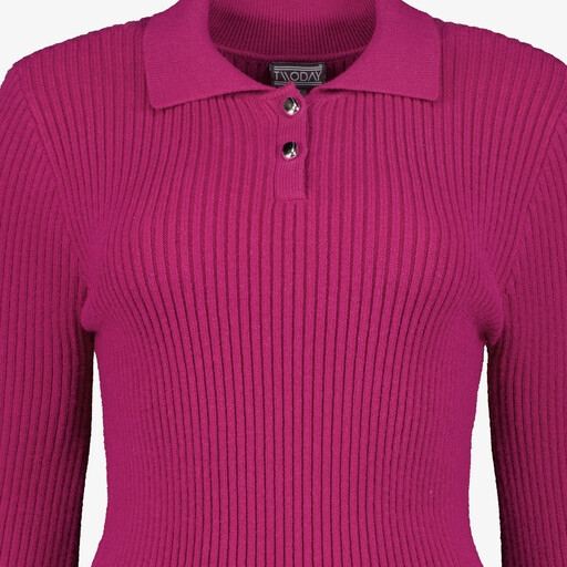 Dames poloshirt roze