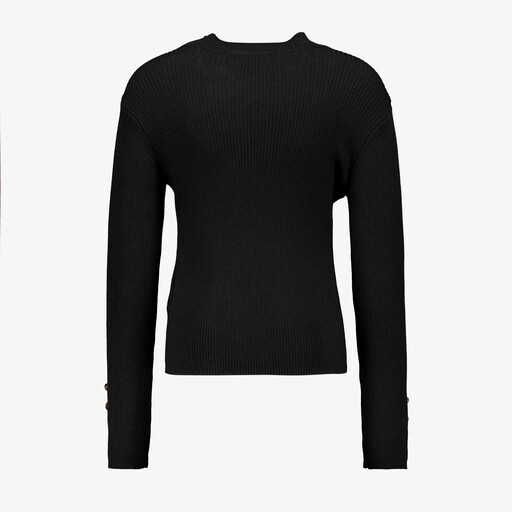 Meisjes top met gouden details zwart