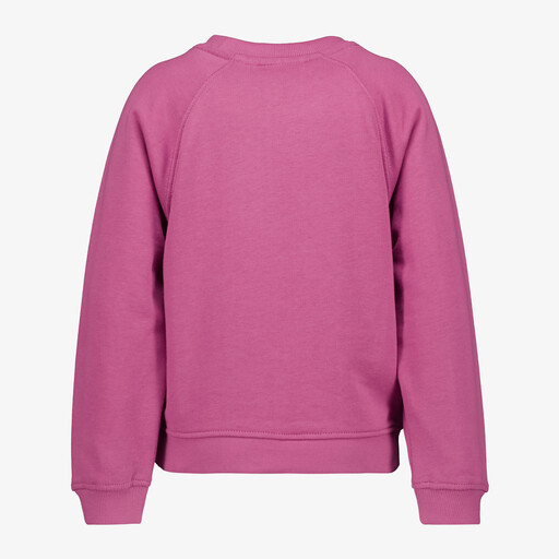 Meisjes sweater met strik opdruk roze