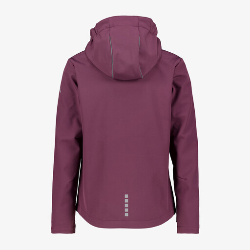 Meisjes softshell jas aubergine