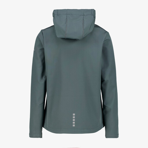 Kinder softshell jas blauw groen