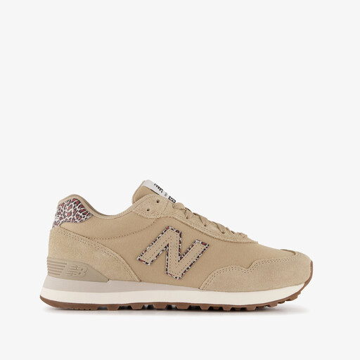 574 suède dames sneakers wit beige