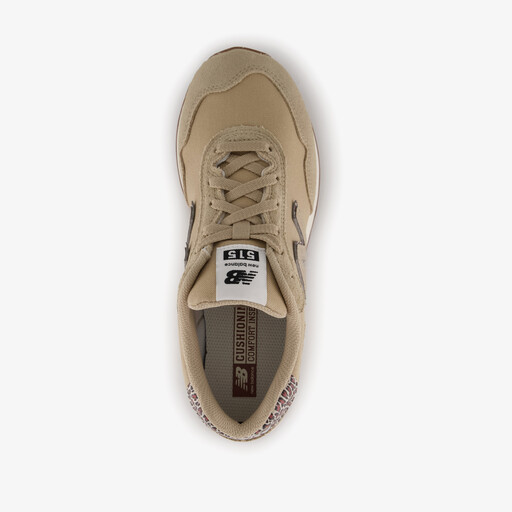 574 suède dames sneakers wit beige