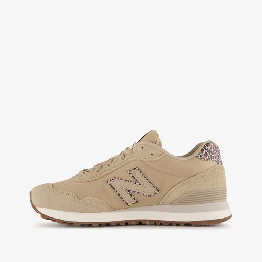 574 suède dames sneakers wit beige