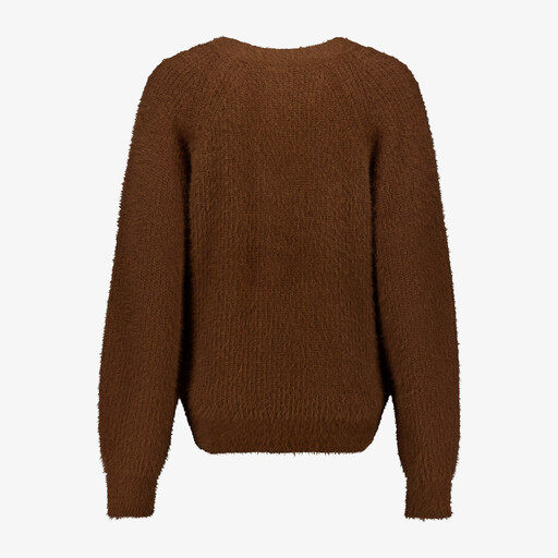 Zacht dames vest donkerbruin