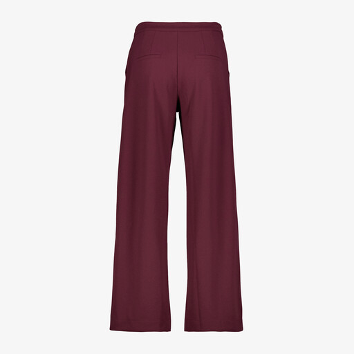 Dames pantalon bordeauxrood
