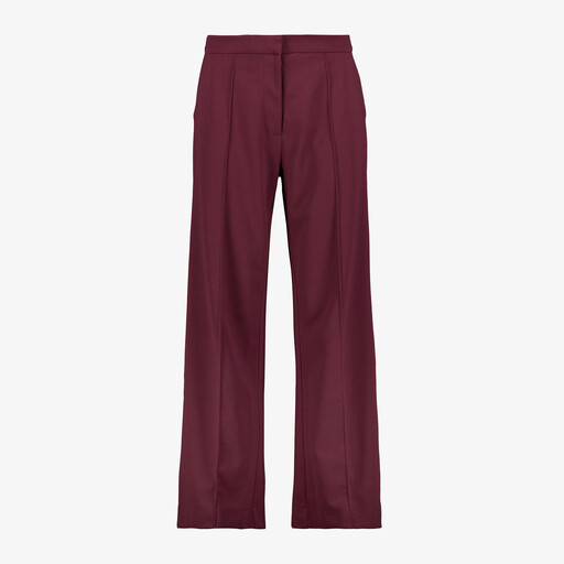 Dames pantalon bordeauxrood