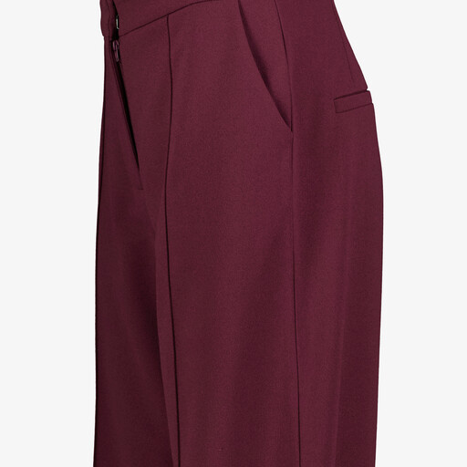 Dames pantalon bordeauxrood
