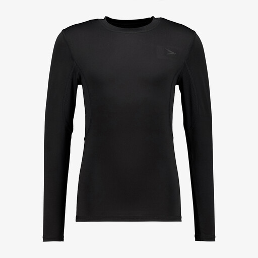 Dry kinder thermoshirt met lange mouwen zwart